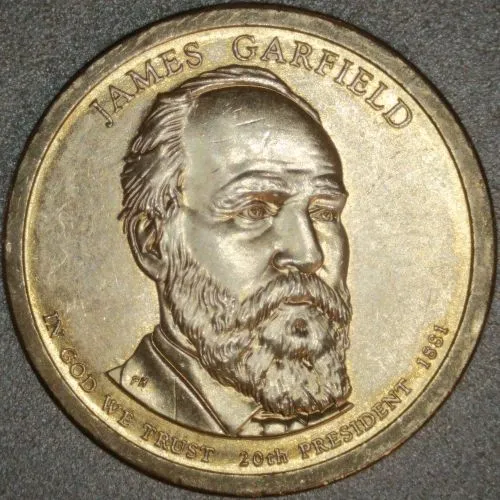2011-P-Presidential-Dollar,-Garfield-/-Die-Trail