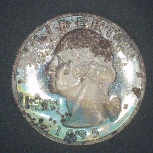 Fun-Find-#3-/-1995-S-Proof-Quarter-/-Horrible!