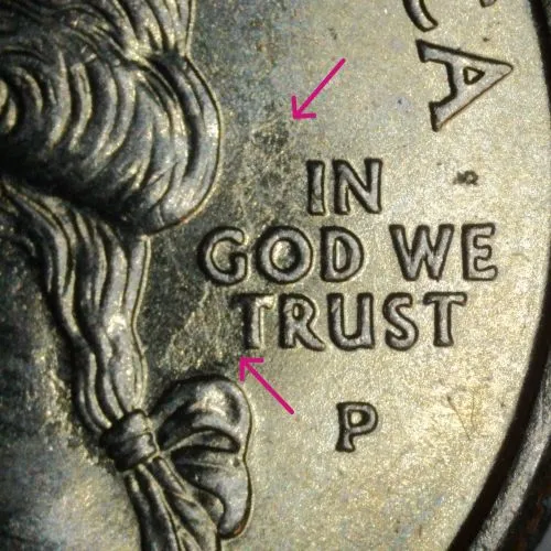 2005-P-Quarter-/-Multiple-Strike-Through-Grease-Obverse-And-Reverse