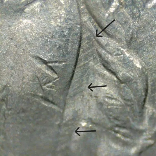 2007-P-Jefferson-Nickel-Trifecta-/-Die-Clash,-Struck-Through-Grease,-Ffd