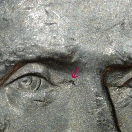 2007-P-Jefferson-Nickel-Trifecta-/-Die-Clash,-Struck-Through-Grease,-Ffd