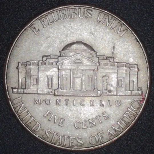 2018-P-Jefferson-Nickel-/-Post-Strike-Ejection-Damage-?