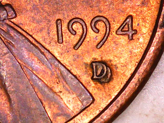 1994-Lincoln-Cent-With-What-Appears-To-Be-A-D-Mintmark-Over-An-O-Mintmark