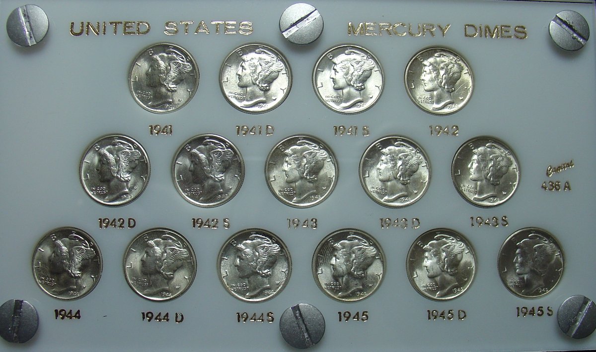 Mercury-Dime-Set-1941-1945---Out-With-The-Old,-In-With-The-New