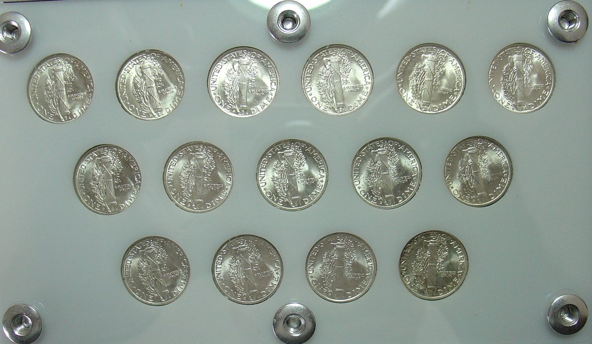 Mercury-Dime-Set-1941-1945---Out-With-The-Old,-In-With-The-New