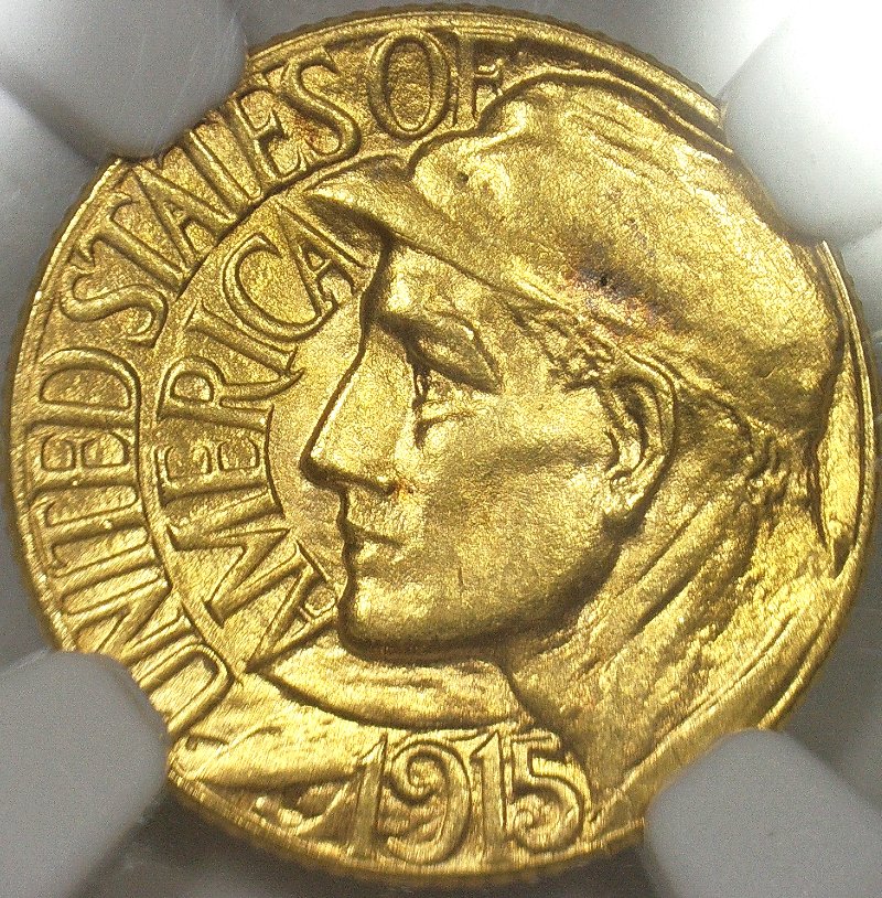Commems-Collection-Classic:-1915-Panama-Pacific-International-Exposition-Gold-Dollar---Labor