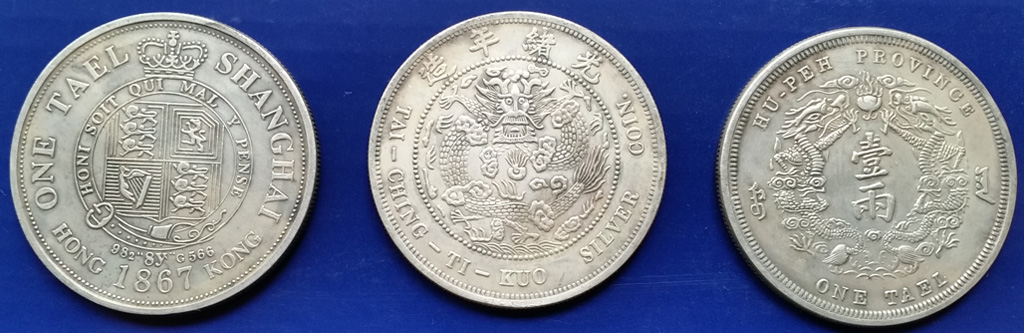 Chinese-Dollar-Tael-Coins