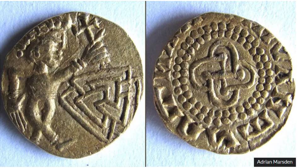 One-Of-A-Kind-7th-Century-Gold-Coin-Found-In-Field