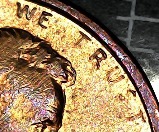 1991-D-Lincoln-Cent-Missing-Words-And-Numbers-On-Obverse
