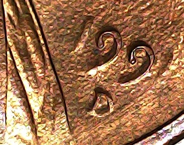 1991-D-Lincoln-Cent-Missing-Words-And-Numbers-On-Obverse