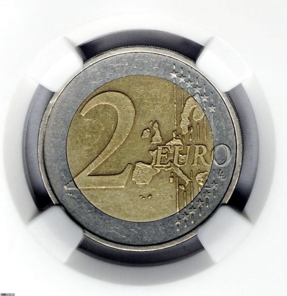 Undated-2-Euro-Struck-With-2-Reverse-Dies-NGC-AU-58