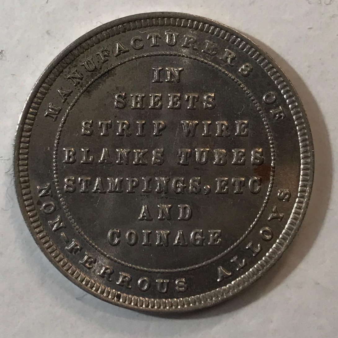 Heaton/Birmingham-Mint-Advertising,-Specimen-And-Pattern-Pieces