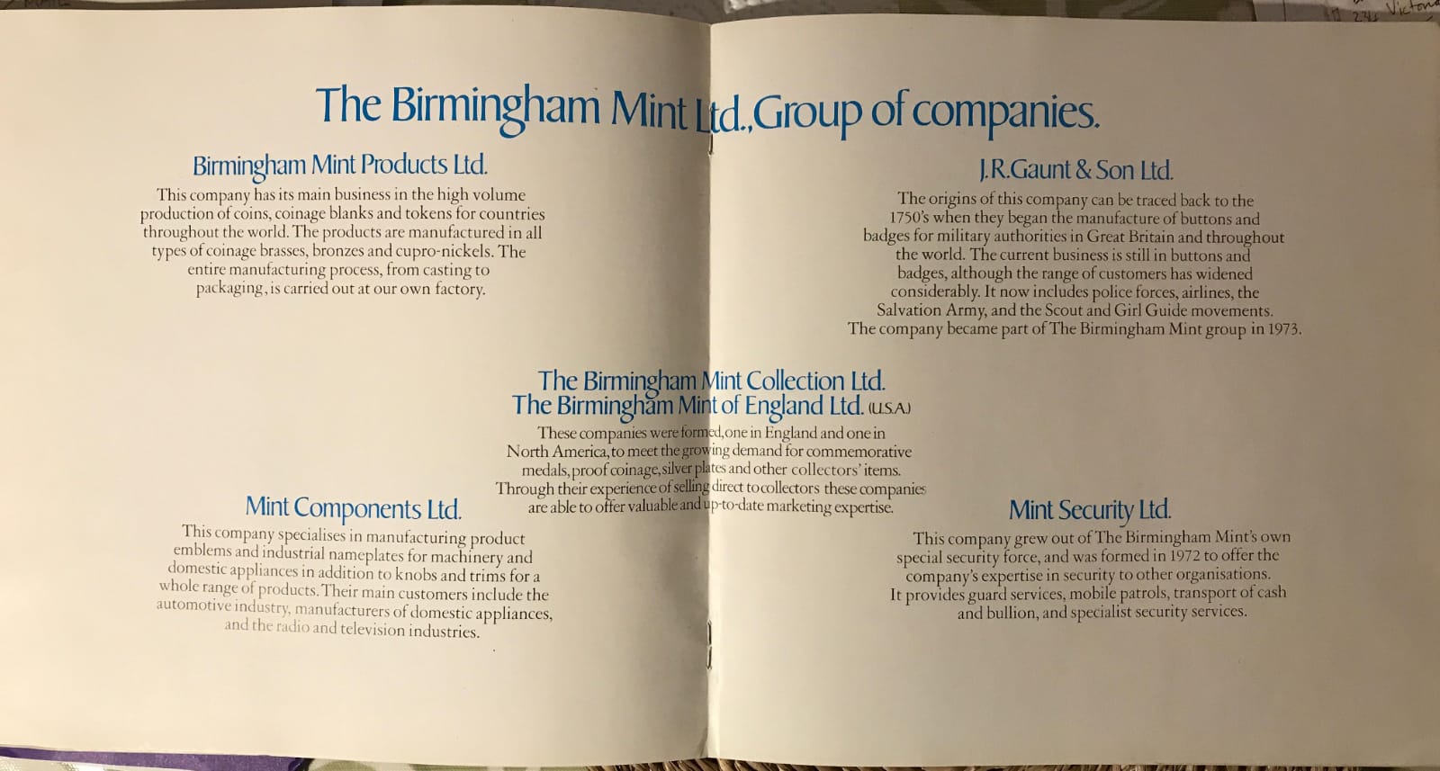 Heaton/Birmingham-Mint-Advertising,-Specimen-And-Pattern-Pieces