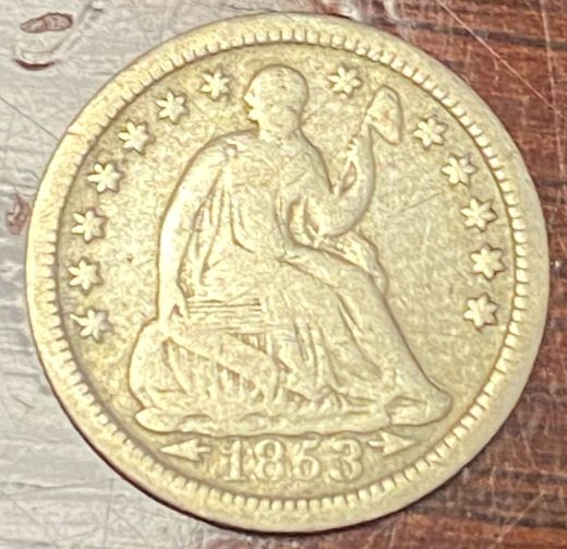 1853-O-1/2-Dime-For-Grading