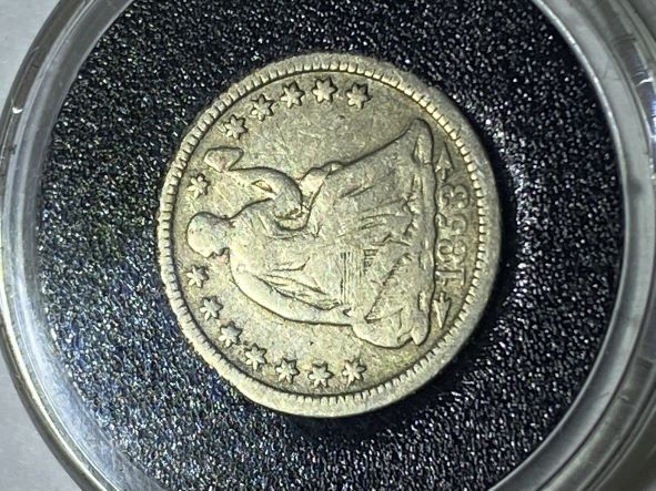 1853-O-1/2-Dime-For-Grading