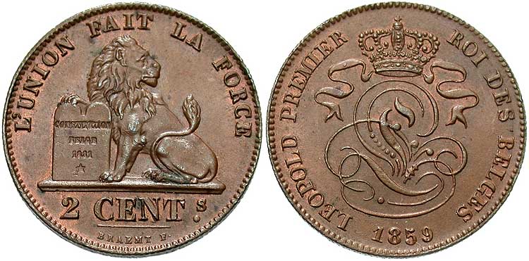 Belgium-1859-2-Centimes