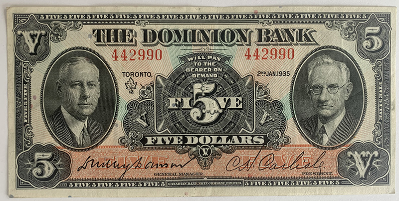 1935---$5-Dominion-Of-Canada-Note---Grade-And-Value?