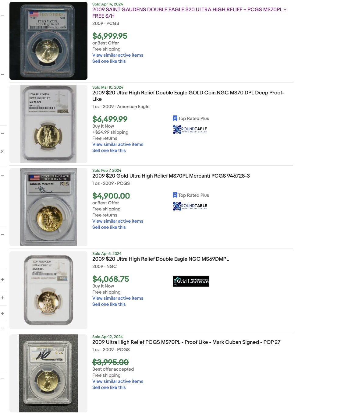 2009-Ultra-High-Relief-Double-Eagle-Gold-Coin-Question-On-Valuation