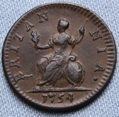 George-II-1754-Farthings:-Which-Is-Counterfeit?