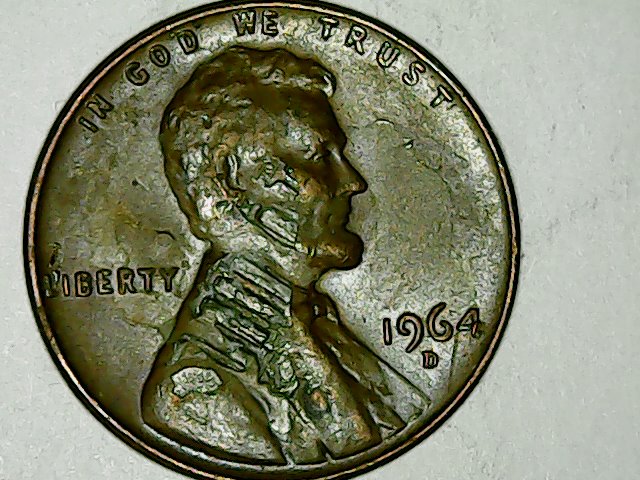 1964-D-Lincoln-Penny-Big-Error-On-Face-Of-Coin