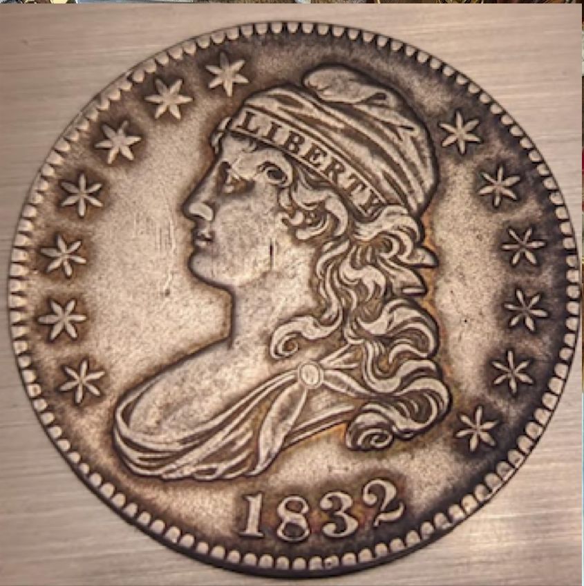1832-Capped-Bust-Half-Dollar-Overweight---Fake?