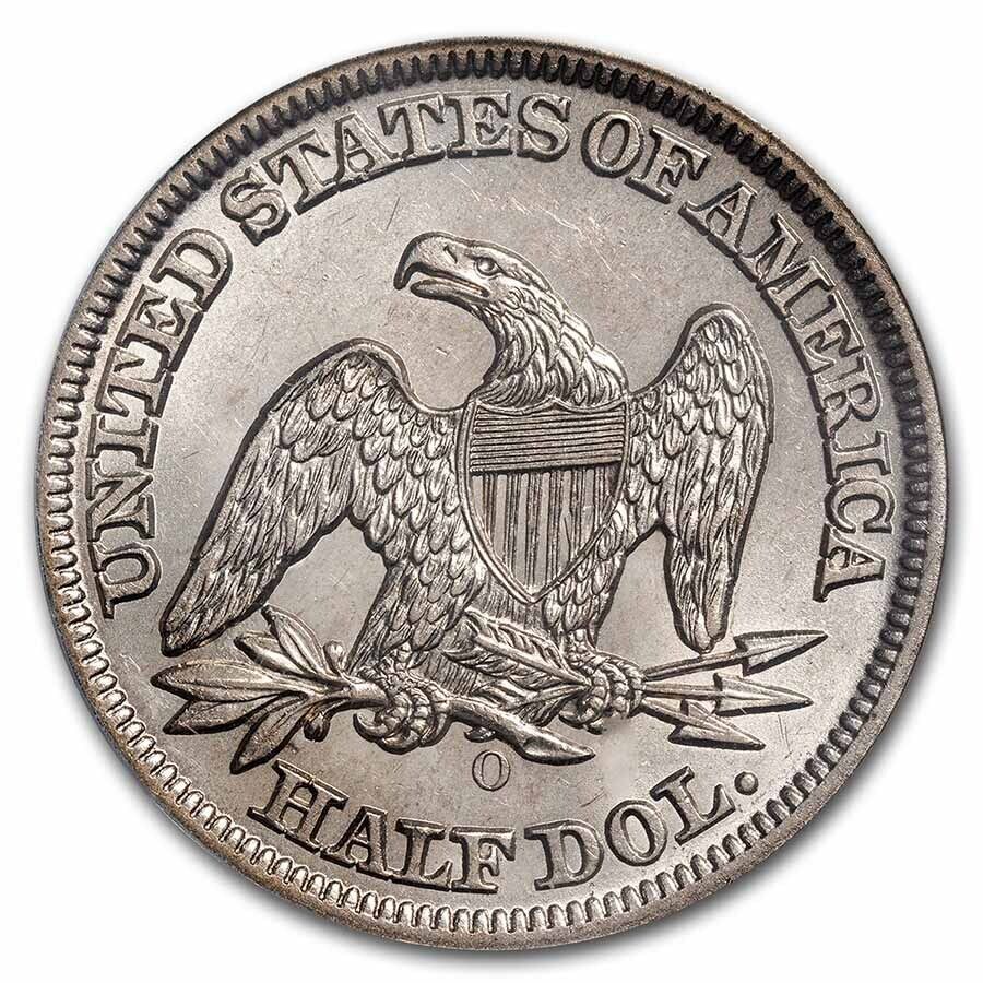 1857-O-Seated-Liberty-Half-Dollar