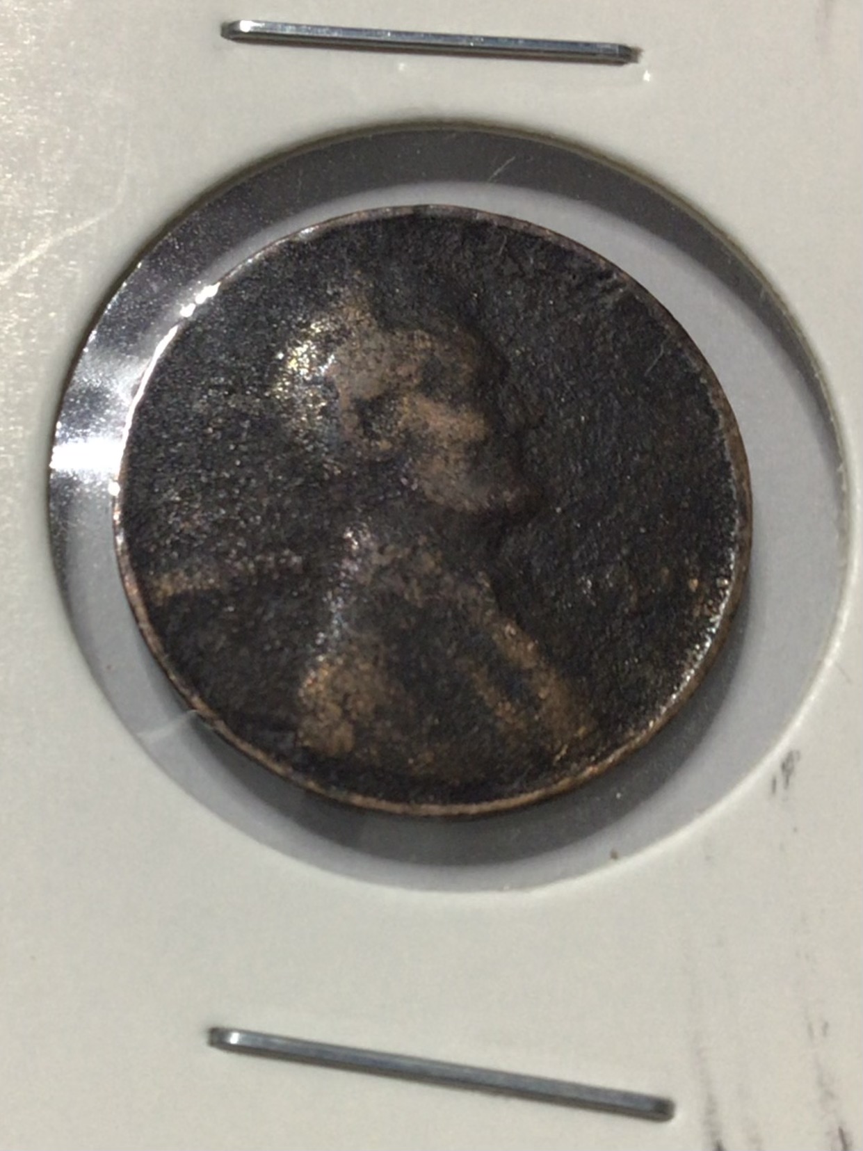 1943-Maybe-Copper-Penny?-Not-Stick-To-Magnet.-Weigh-2.02gm-Maybe-Because-Damage.-Suggestions?