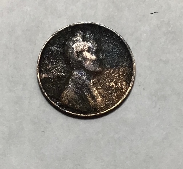 1943-Maybe-Copper-Penny?-Not-Stick-To-Magnet.-Weigh-2.02gm-Maybe-Because-Damage.-Suggestions?