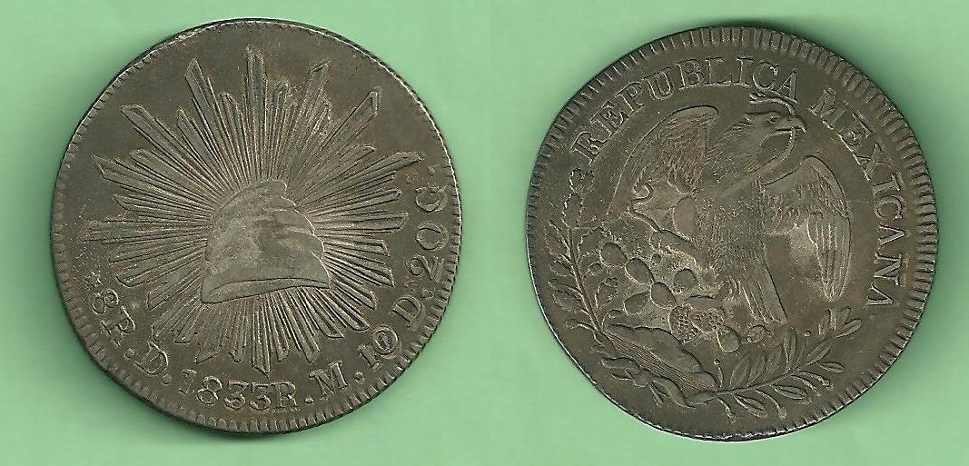 1839-Go-Pj-Republic-Of-Mexico-8-Reales
