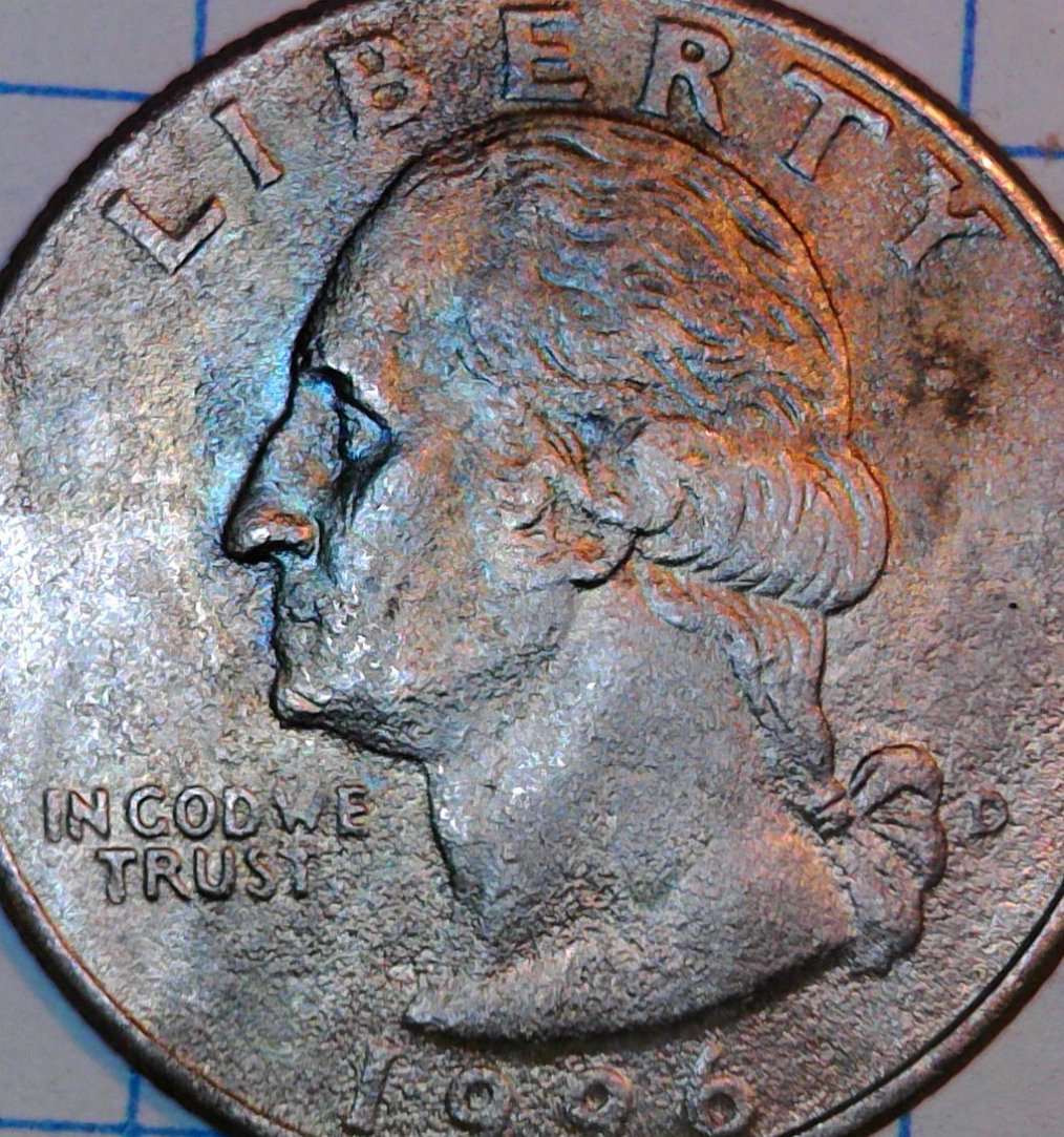 1996-Quarter,-Strange-Matte-Finish,-Tiny-Bumps-And-Pitting