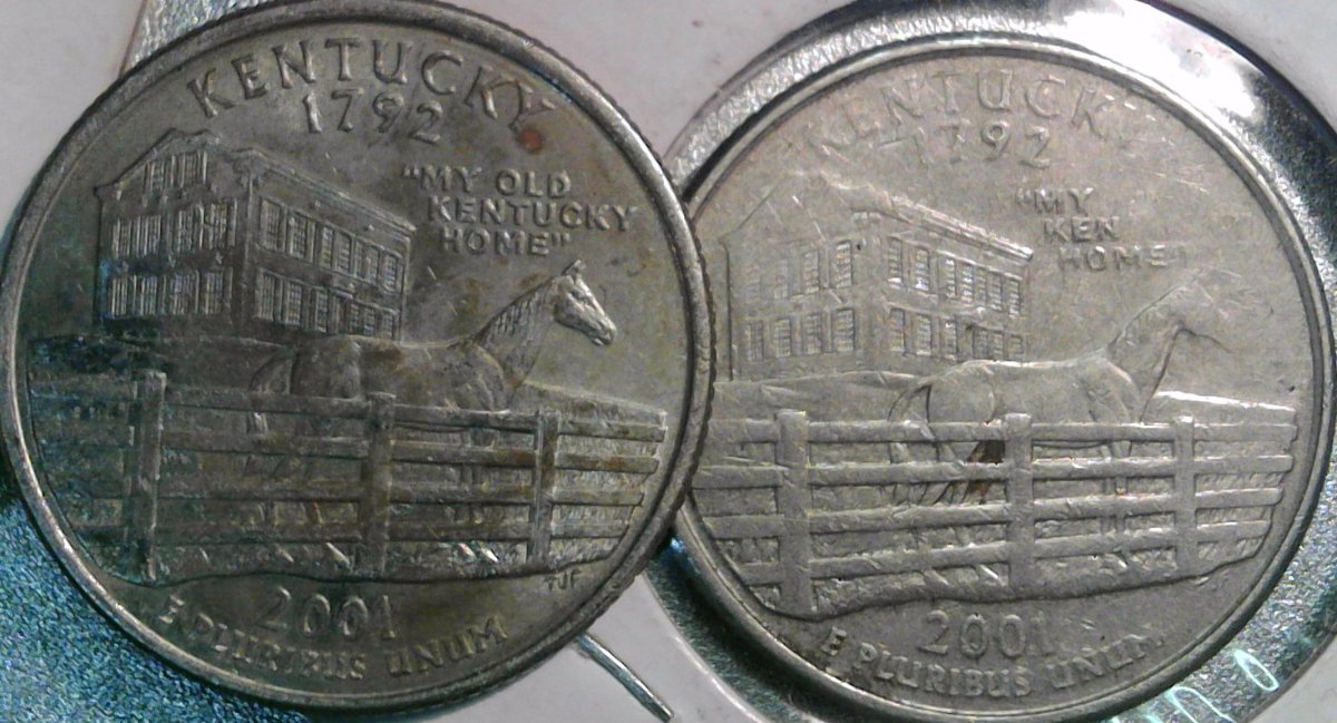 2001-Kentucky-State-Quarter,-Headless-Horse!