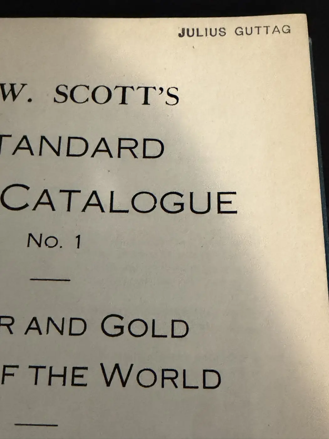 1913-And-1916-Bound-Scott-Catalogs-With-Julius-Guttag-Stamp-Inside