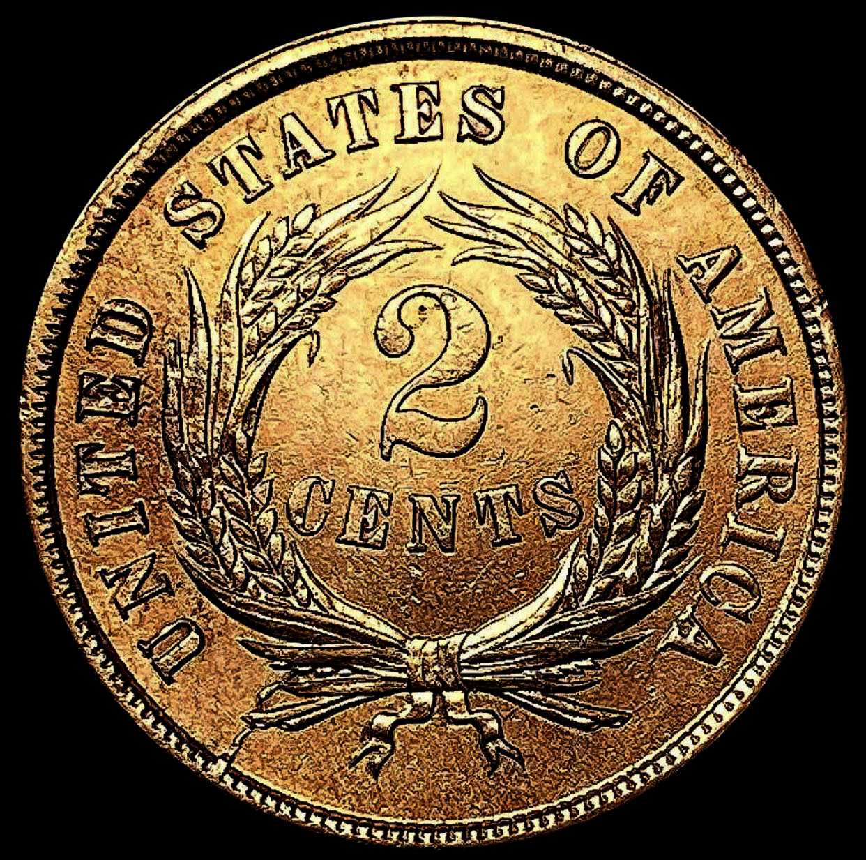 Red-Meat-For-Grading---1864-Two-Cent-Piece