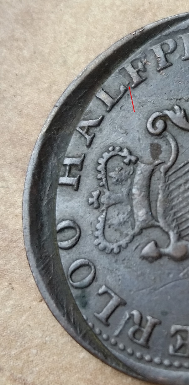 Broadstruck-1816-Canada-Waterloo-Half-Penny-Token-?