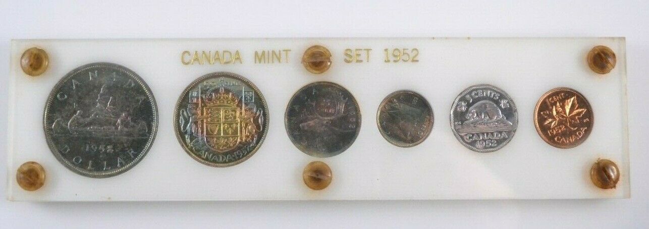 1952-Mint-Set-Issued-In-6-Coin-Plexi-Case-Graded-Specimen-By-PCGS