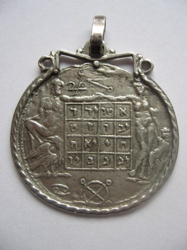 What-Is-That-For-An-Medal-?-Coin-?-Amulet-Hebr�isch-Id:-Kabbalistic-Charm-Showing-Magic-Square
