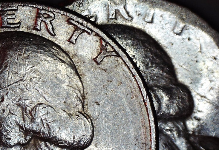 1965-Mangled-Quarter-Appears-To-Be-Of-Another-Metal.