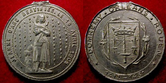 Please-Help-Identify-This-Medallion-?---Apparently-Joan-Of-Arc-Related