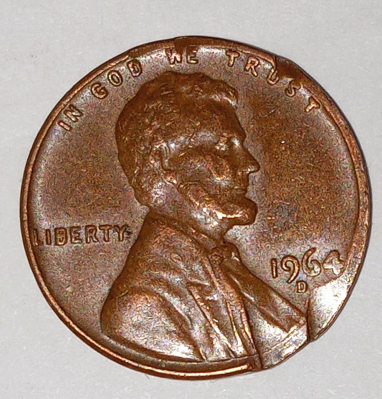 1964-D-Lincoln-Memorial-Cent-Possible-Rim-Error