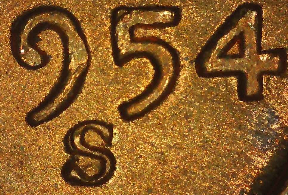 1954-S-Penny-With-Several-Errors/Markings