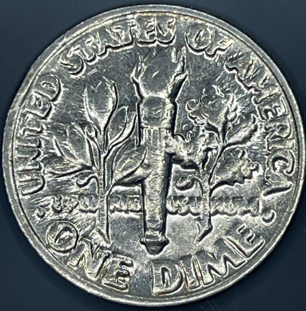 1989-P-Dime-With-Crazy-DDD-On-Reverse