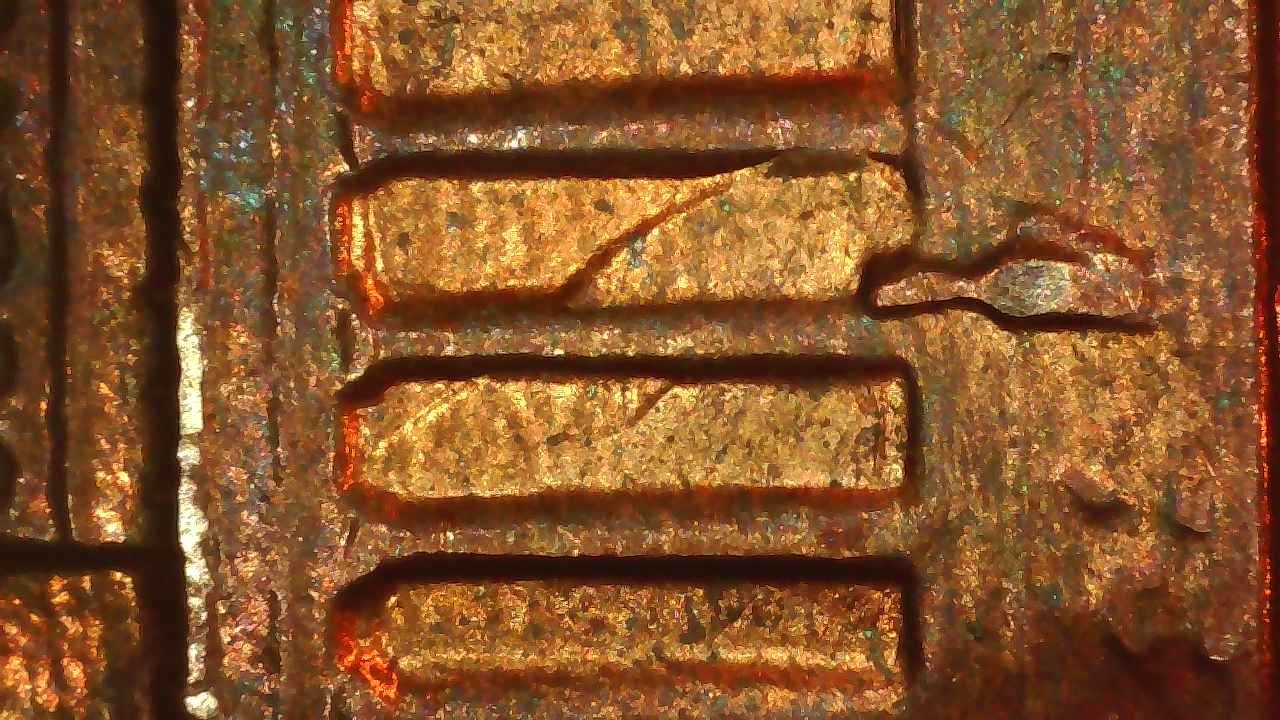 1985-Lincoln-Penny-W/-Die-Clash-On-Reverse-New?
