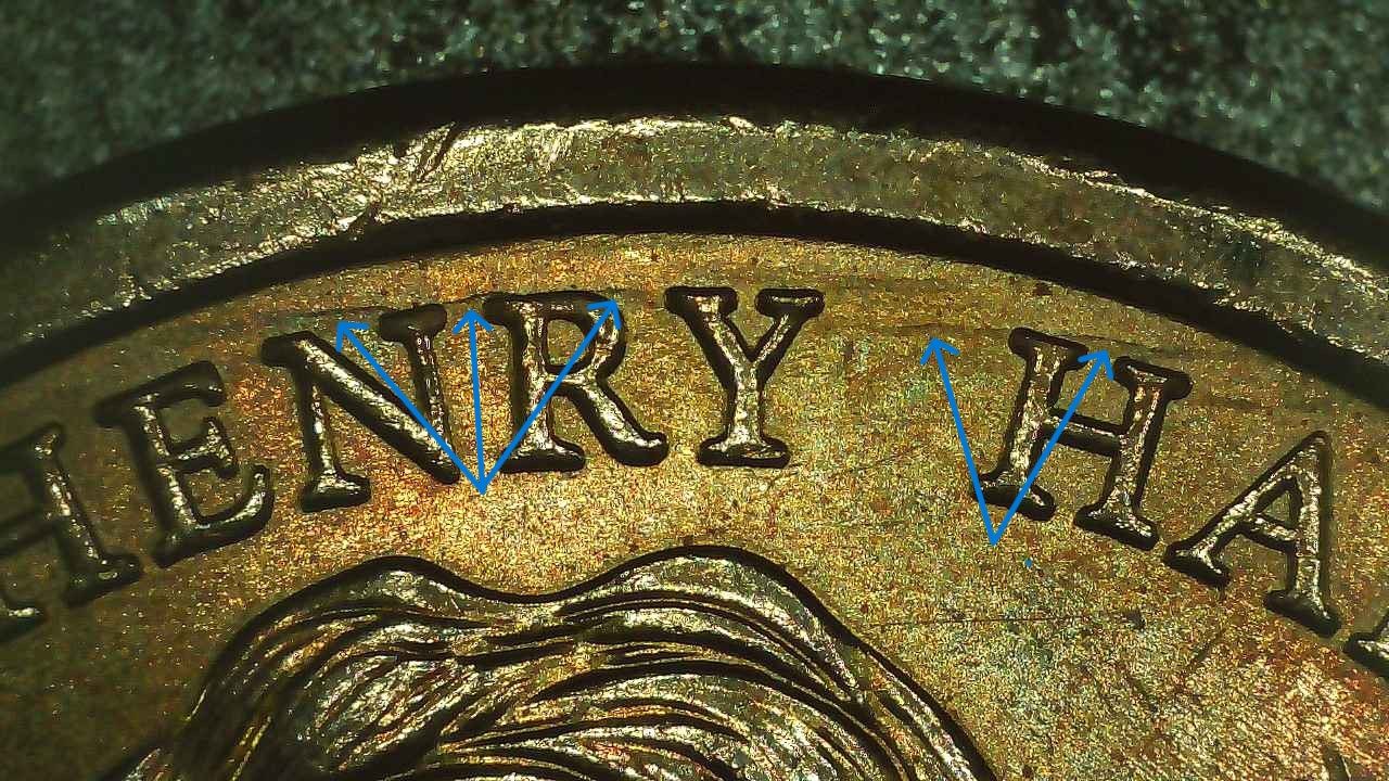 2009-P-Harrison-Presidential-Dollar-With-Die-Cracks---OBV-&-Rev