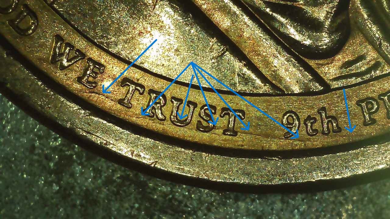 2009-P-Harrison-Presidential-Dollar-With-Die-Cracks---OBV-&-Rev