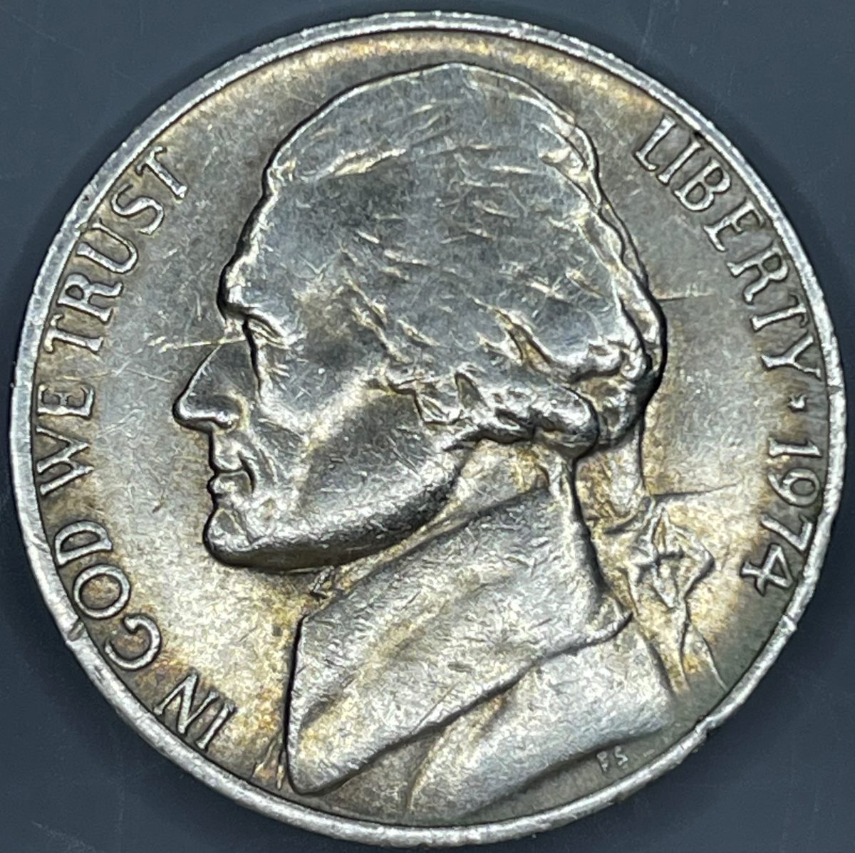 1974-Jefferson-Nickel-With-