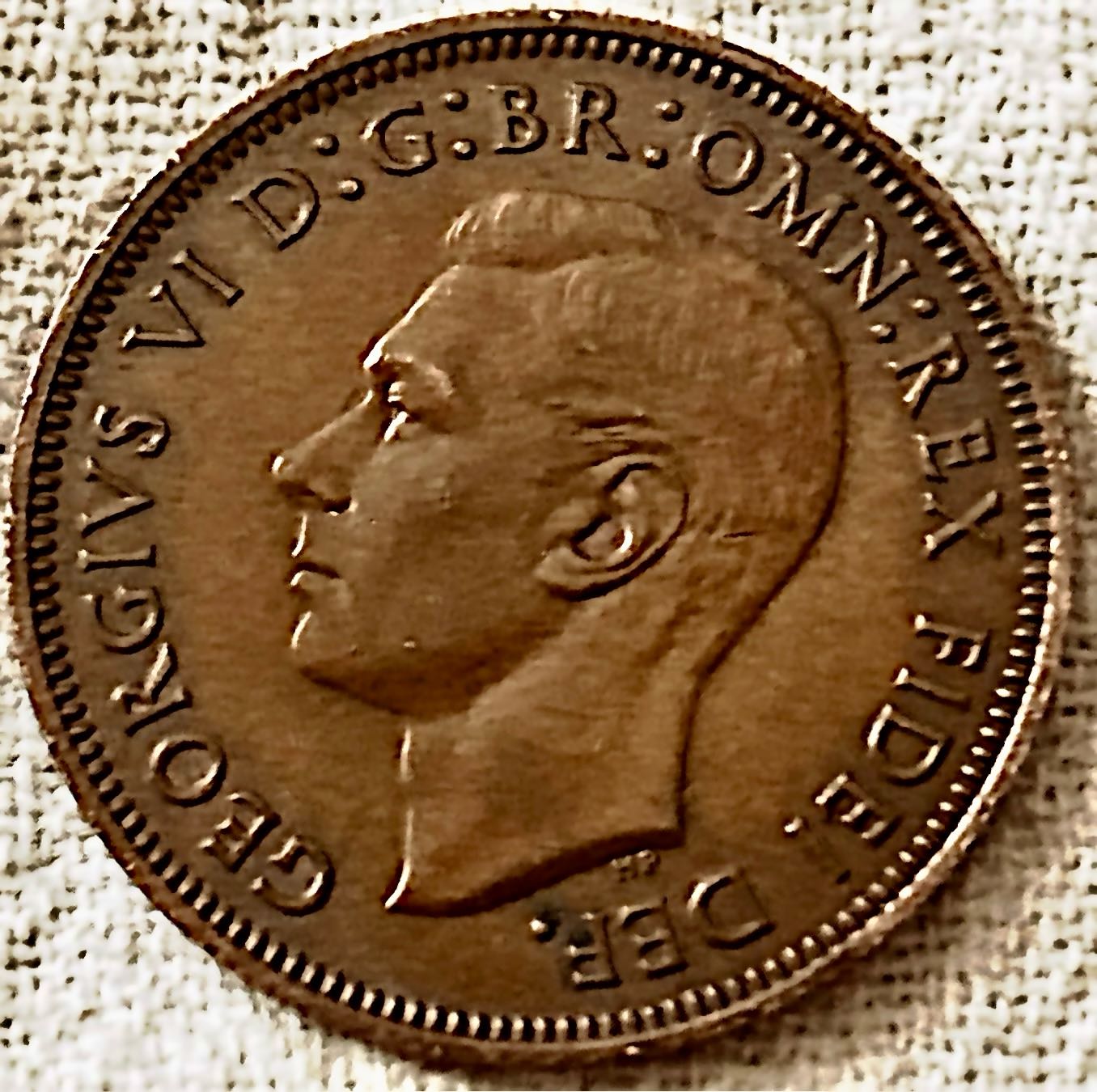 United-Kingdom-1/2-Penny-1952-For-Grading