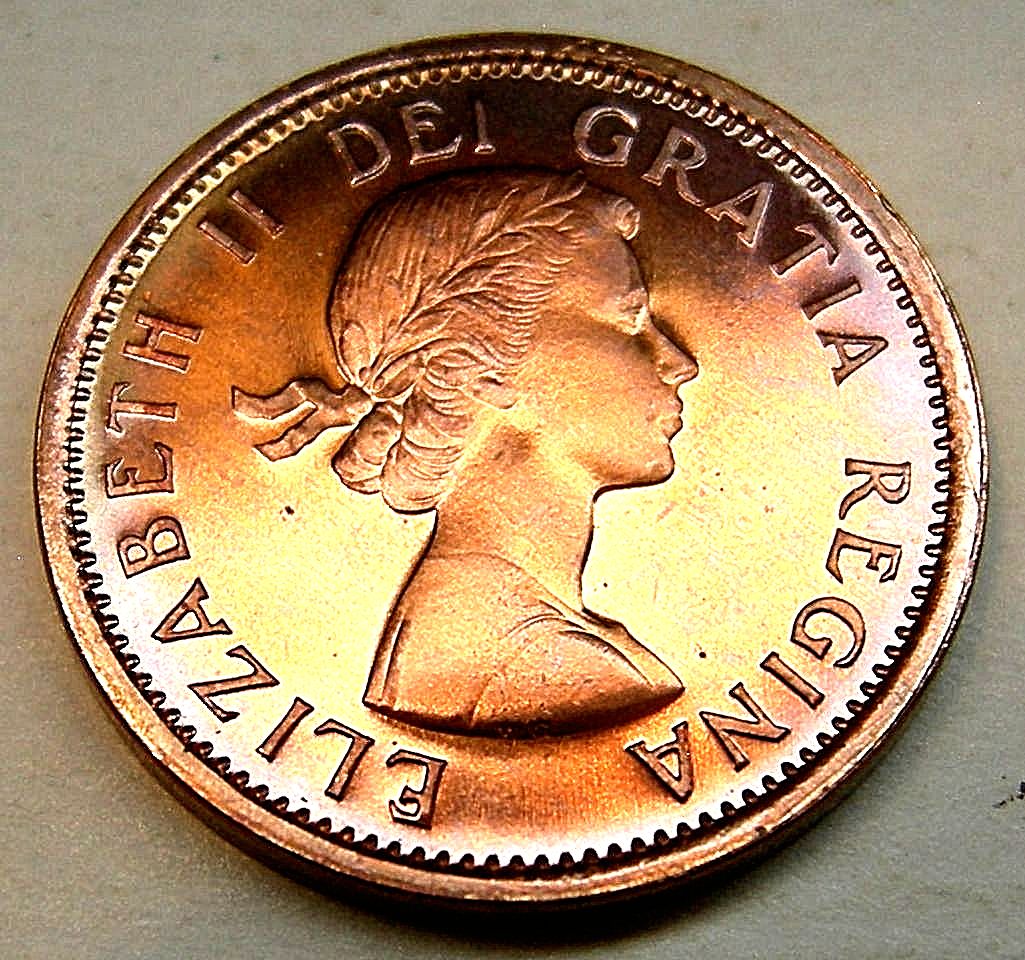 1957-Cent---Beautiful-Coloured-Proof-?