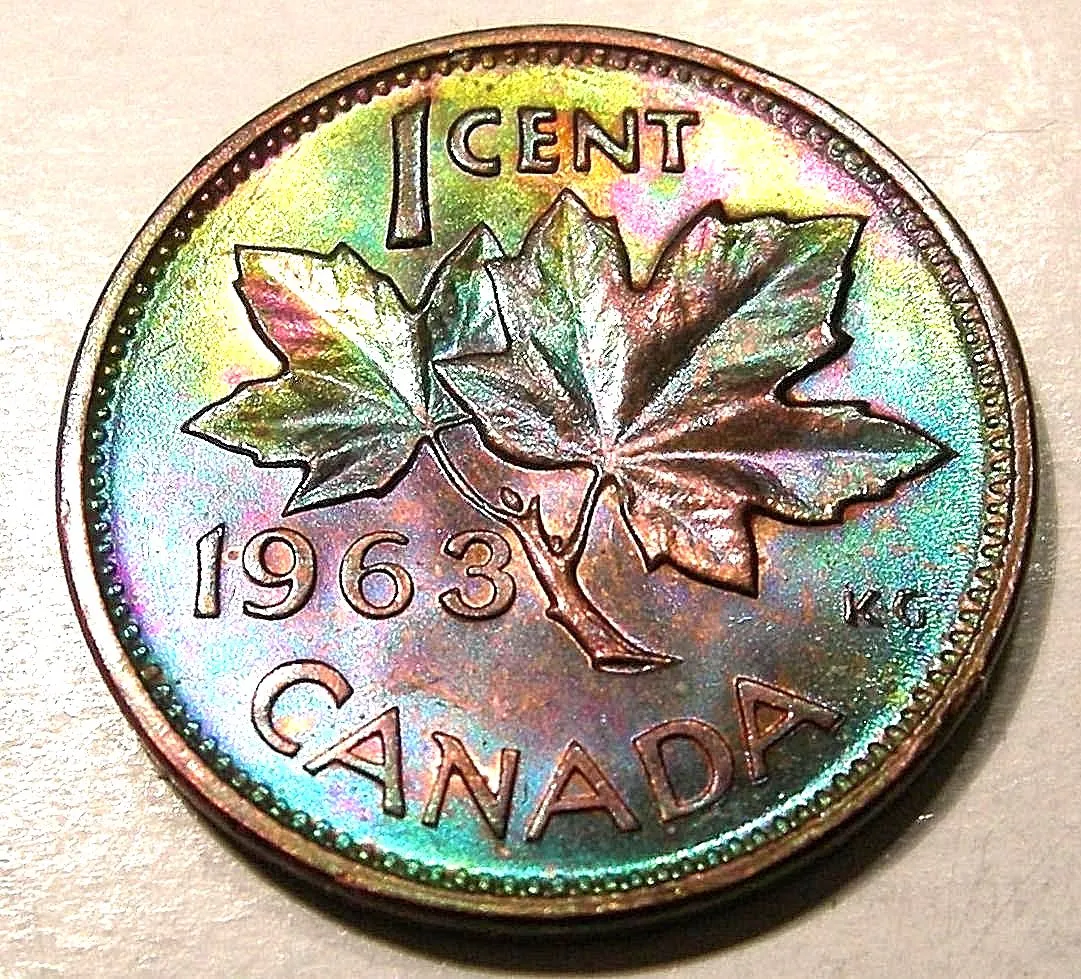 1-Cent-1963---Beautiful-Rainbow-+-A-Rainbow