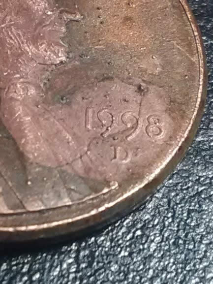 1998-D-Penny-Multi-Color-And-Printing-Errors,-Beautiful-Rainbow-Of-Colors.