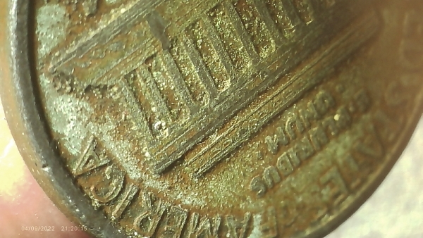 1988-D-Lincoln-Cent-Error,-Missing-Top-Coating-Coin-Is-Silver-Colored